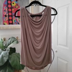 Michael Stars Drape Neck Jersey Sleeveless Top - Anthropologie